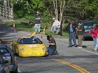 Viking 23 at hill climb start